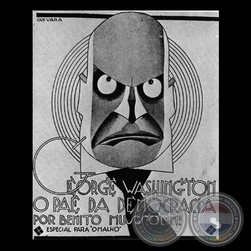 MUSSOLINI - Caricatura de ANDRÉS GUEVARA